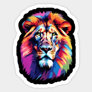 Majestic Lion Pop Art Sticker